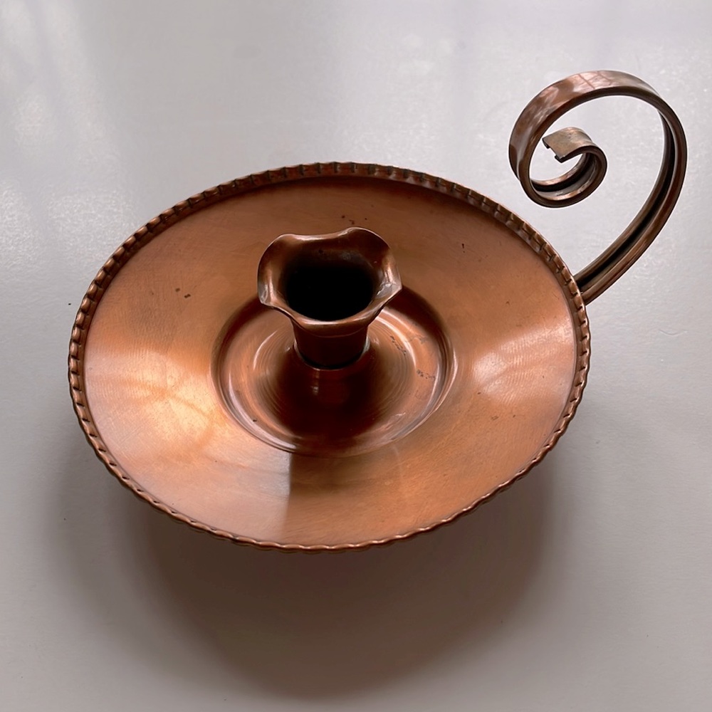 VTG Gregorian Copper Chamberstick